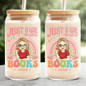 La lecture est magique - Tasse en verre personnalisée, tasse à café glacé - Cadeau pour les amoureux des livres