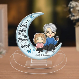 Toujours ma mère, toujours mon amie - Support à secousses personnalisé en acrylique pour la famille - Cadeau pour maman, grand-mère