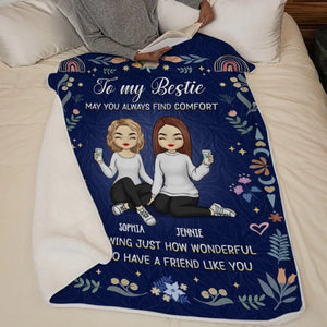 Tu es belle à l'intérieur comme à l'extérieur - Couverture personnalisée Bestie - Cadeau pour meilleures amies, BFF, sœurs