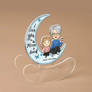 Toujours ma mère, toujours mon amie - Support à secousses personnalisé en acrylique pour la famille - Cadeau pour maman, grand-mère