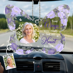 Photo personnalisée « Je suis toujours avec toi » - Ornement de voiture personnalisé commémoratif - Forme personnalisée en acrylique - Cadeau de condoléances pour les membres de la famille