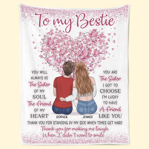 J'ai de la chance d'avoir un ami comme toi - Couverture personnalisée Bestie - Cadeau pour les meilleurs amis, BFF, sœurs