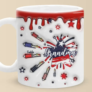 Les meilleures mamans sont promues grand-mère - Mug personnalisé 3D à effet gonflé - Cadeau pour maman et grand-mère