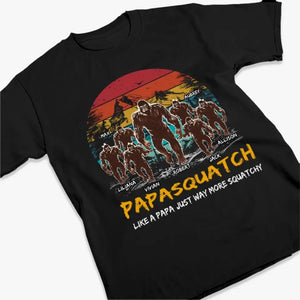Bigfoot Dad, Heart Of The Wilderness - T-shirt unisexe personnalisé pour la famille, sweat à capuche, cadeau pour papa ou grand-père
