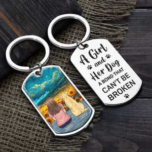 My Heart Will Always Wear The Pawprints Left By You - Memorial Personalized Custom Keychain - Sympathy Gift For Pet Owners, Pet Lovers