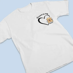 T-shirt unisexe personnalisé « Forever In My Heart » - Cadeau de condoléances pour les propriétaires et les amoureux des animaux