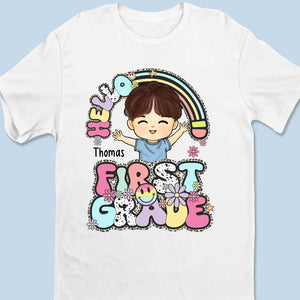 Un pas de plus vers les rêves - T-shirt enfant personnalisé - Cadeau de rentrée scolaire pour enfant