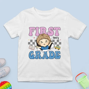 Conquête de la classe accomplie - T-shirt enfant personnalisé - Cadeau de rentrée scolaire pour enfant