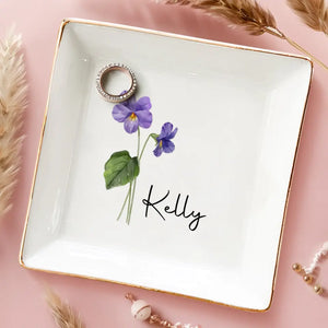 Les amis sont des fleurs qui ne fanent jamais - Porte-bijoux personnalisé pour meilleure amie - Cadeau de mariage, cadeau de demoiselle d'honneur pour meilleures amies, meilleures amies, sœurs