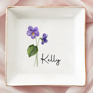 Les amis sont des fleurs qui ne fanent jamais - Porte-bijoux personnalisé pour meilleure amie - Cadeau de mariage, cadeau de demoiselle d'honneur pour meilleures amies, meilleures amies, sœurs