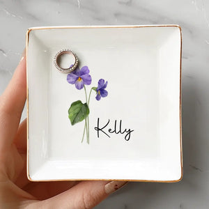 Les amis sont des fleurs qui ne fanent jamais - Porte-bijoux personnalisé pour meilleure amie - Cadeau de mariage, cadeau de demoiselle d'honneur pour meilleures amies, meilleures amies, sœurs