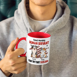 Sometimes The Best Therapist Has Fur And Four Legs - Dog & Cat Personalized Custom Accent Mug - Gift For Pet Owners, Pet Lovers