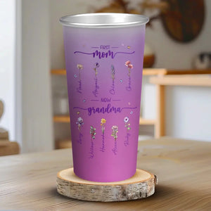 Tasse personnalisée en aluminium à changement de couleur pour maman et grand-mère
