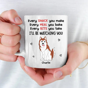 Nous observons avec plaisir - Tasse personnalisée pour chien - Cadeau pour propriétaires d'animaux et amoureux des animaux