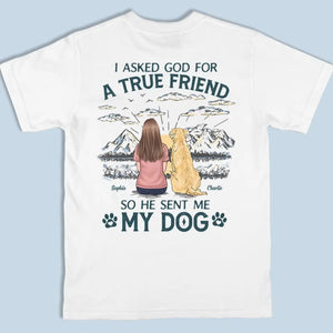 Prêt pour une aventure inoubliable ? T-shirt unisexe personnalisé avec imprimé au dos pour chien, sweat à capuche, sweat-shirt – Cadeau pour propriétaires et amoureux des animaux.
