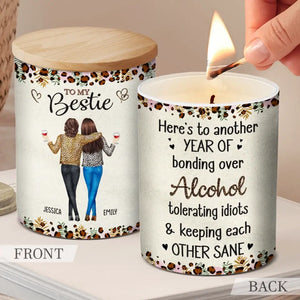 Our Friendship Is Like This Candle - Bestie Personalized Custom Smokeless Scented Candle - Gift For Best Friends, BFF, Sisters