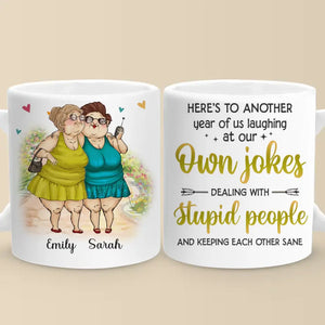 Les vrais amis ne sont jamais séparés, peut-être par la distance, mais jamais par le cœur - Tasse personnalisée Bestie - Cadeau pour les meilleures amies, BFF, sœurs