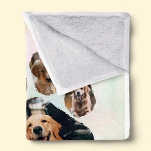 Couverture personnalisée avec photo « Mon bébé à fourrure remplit mon cœur d'amour » - Cadeau de condoléances pour les propriétaires et les amoureux des animaux