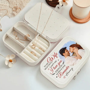Coffret à bijoux personnalisé avec photo « Je ne peux pas dire que je t'aime assez » - Cadeau pour mari et femme, anniversaire