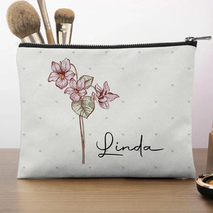 L'amitié multiplie les bienfaits de la vie - Trousse de maquillage personnalisée pour meilleure amie - Cadeau pour meilleures amies, meilleures amies, sœurs