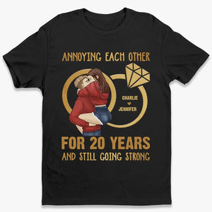 La demi-vie de l'amour est éternelle - T-shirt, sweat à capuche et sweat-shirt unisexe personnalisé pour couple - Cadeau pour mari et femme, anniversaire