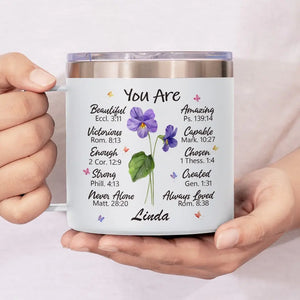 Un ami est une âme qui réside dans deux corps - Gobelet personnalisé en acier inoxydable de 14 oz avec poignée - Cadeau pour meilleures amies, meilleures amies, sœurs