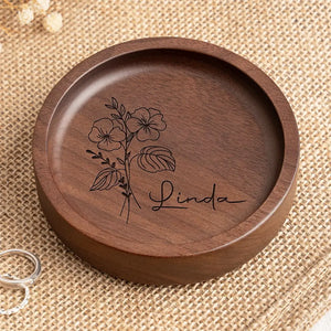 Les vrais amis sont toujours ensemble en esprit - Plat à bijoux en bois personnalisé Bestie - Cadeau pour meilleures amies, meilleures amies, sœurs