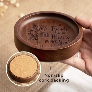 Une meilleure amie est comme une fleur délicate - Plat à bijoux en bois personnalisé Bestie - Cadeau pour meilleures amies, meilleures amies, sœurs