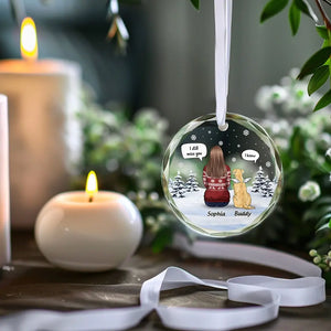 Honorez la mémoire de vos fidèles compagnons pour toujours - Ornement commémoratif en verre personnalisé - Cadeau de Noël, cadeau de condoléances pour les propriétaires et les amoureux des animaux