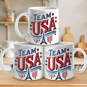 Tasse « J'ai battu les gens » - Vacances olympiques, cadeau pour les membres de la famille et les meilleurs amis