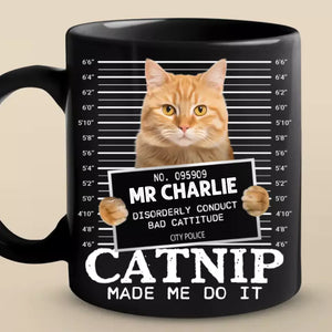 Tasse noire personnalisée avec photo de chat, compagnon de chambre à quatre pattes, ami pour toujours - Cadeau pour propriétaires et amoureux des animaux