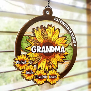 « Bénis d'être appelé Nana » – Attrape-soleil personnalisé pour fenêtre – Fête des Mères, cadeau pour maman, grand-mère