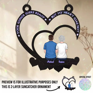 Votre présence nous a bénis, votre souvenir perdure - Attrape-soleil personnalisé à suspendre à une fenêtre - Cadeau de condoléances pour les membres de la famille
