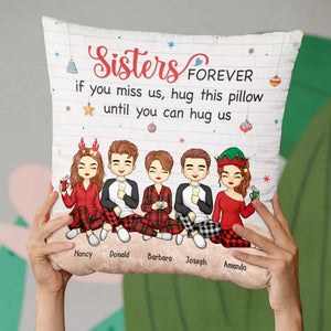 Seul un ami peut être aussi honnête - Coussin personnalisé Bestie - Cadeau de Noël pour les meilleures amies, BFF, sœurs