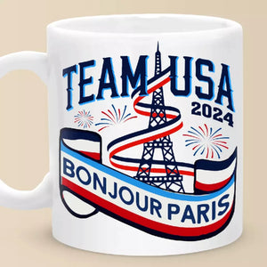 Les champions continuent de jouer jusqu'à ce qu'ils réussissent - Mug Olympiques - Vacances Olympiques, cadeau pour les membres de la famille, les meilleurs amis