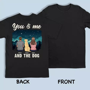 Nos amis à quatre pattes, un lien si fort - T-shirt unisexe personnalisé imprimé au dos pour chien et chat, sweat à capuche, cadeau pour couples, propriétaires d'animaux, amoureux des animaux