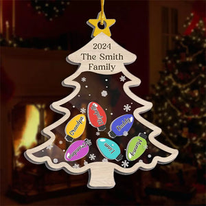 Se balancer autour du sapin de Noël - Décoration de Noël personnalisée à 3 étages - Cadeau de Noël pour les membres de la famille