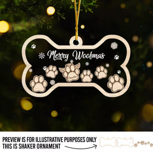 Joyeux Noël ! Décoration personnalisée à 3 étages pour chien ! Cadeau de Noël pour les propriétaires et les amoureux des animaux.