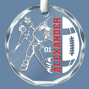 Faisons de ce mois de décembre un moment inoubliable - Décoration de Noël en verre personnalisée - Cadeau pour les amateurs de sport et les sportifs