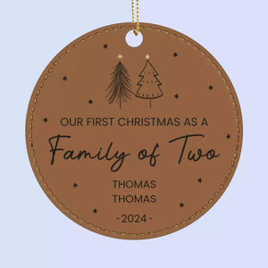 Nous savons pourquoi ce Noël est si spécial - Décoration de Noël personnalisée en cuir pour la famille - Cadeau de Noël pour les membres de la famille, les bébés, les nouveau-nés
