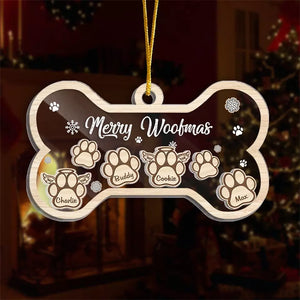 Joyeux Noël ! Décoration personnalisée à 3 étages pour chien ! Cadeau de Noël pour les propriétaires et les amoureux des animaux.