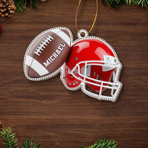 On devient champion, on ne naît pas champion - Décoration en cuir personnalisée - Cadeau de Noël pour les amateurs de sport et les joueurs