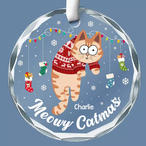Décoration de Noël personnalisée en forme de chat - Cadeau de Noël pour les propriétaires et les amoureux des animaux