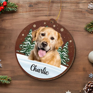 Les chiens personnalisés laissent leurs empreintes de pattes dans nos cœurs - Ornement commémoratif personnalisé en cuir - Cadeau de Noël, cadeau de condoléances pour les propriétaires d'animaux et les amoureux des animaux