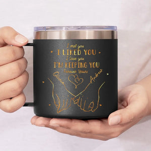 Tu es toujours ma personne préférée - Gobelet personnalisé en acier inoxydable de 14 oz avec poignée - Cadeau pour mari et femme, anniversaire