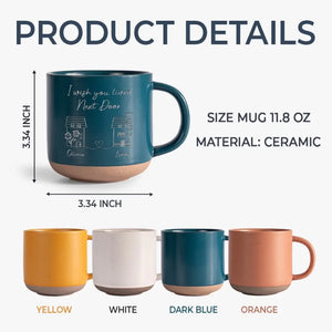 J'aimerais que tu habites à côté - Mug en céramique personnalisé Bestie - Cadeau pour meilleures amies, meilleures amies, sœurs