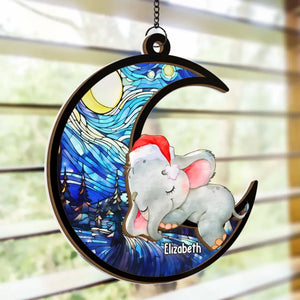 Noël n'est pas une saison, c'est un sentiment - Attrape-soleil personnalisé pour fenêtre - Cadeau de Noël pour bébé, enfant et nouveau-né