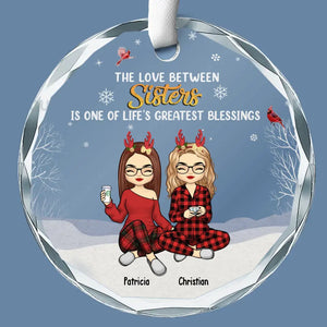 Le plus beau cadeau que nos parents nous ont offert, c'était l'un à l'autre - Décoration de Noël personnalisée en verre avec cercle - Cadeau pour les membres de la famille
