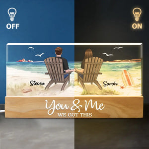 Tu es ma meilleure moitié - Couple personnalisé lettres acryliques veilleuse LED 3D - Cadeau pour mari femme, anniversaire