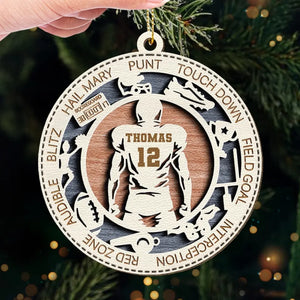 À la poursuite de vos rêves et de vos records - Ornement en cuir personnalisé - Cadeau de Noël pour les amateurs de sport et les sportifs